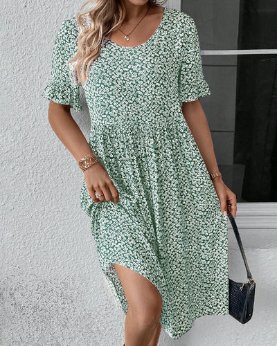 Selestine™ | Blomster midi-kjole