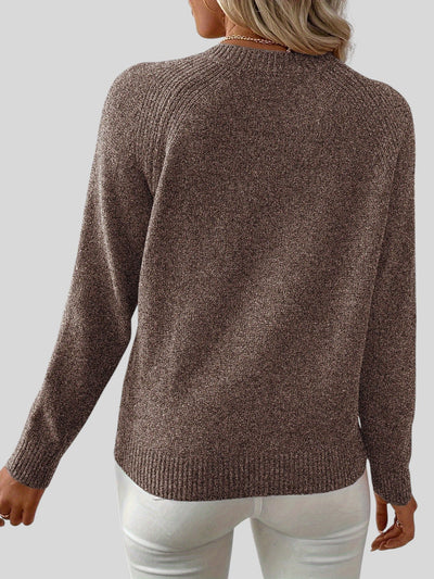 Loxa™ | Elegant strikket sweater med perledetaljer
