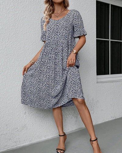 Selestine™ | Blomster midi-kjole