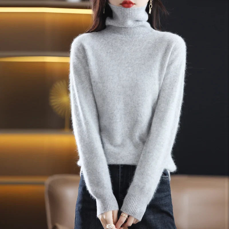 Loxn™ | Stilfuld Rullekrave Sweater