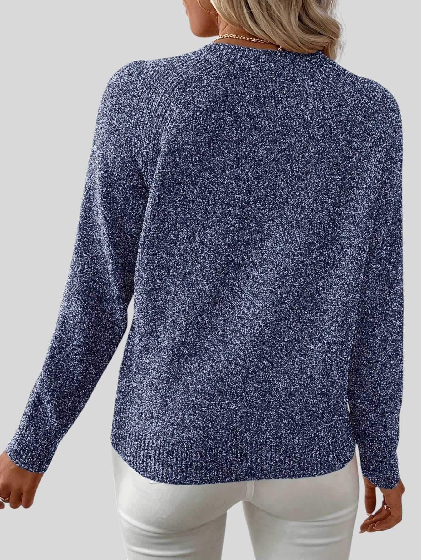 Loxa™ | Elegant strikket sweater med perledetaljer
