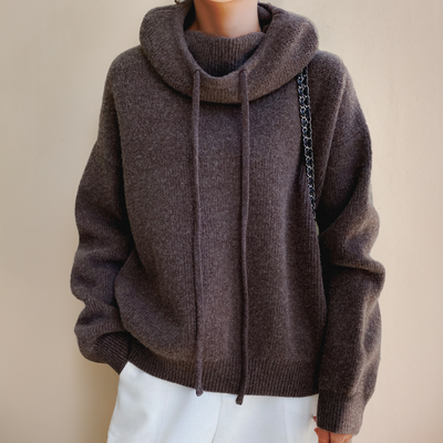 Loren™ | Rullekrave Sweater i Merinould