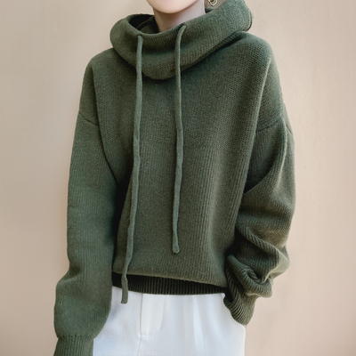 Loren™ | Rullekrave Sweater i Merinould