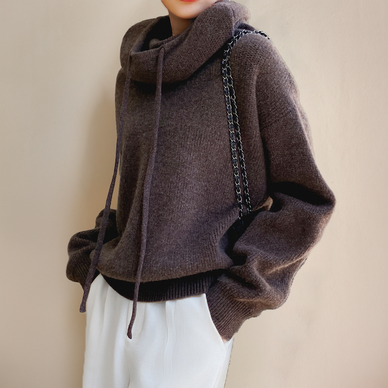 Loren™ | Rullekrave Sweater i Merinould