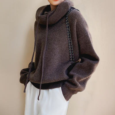 Loren™ | Rullekrave Sweater i Merinould