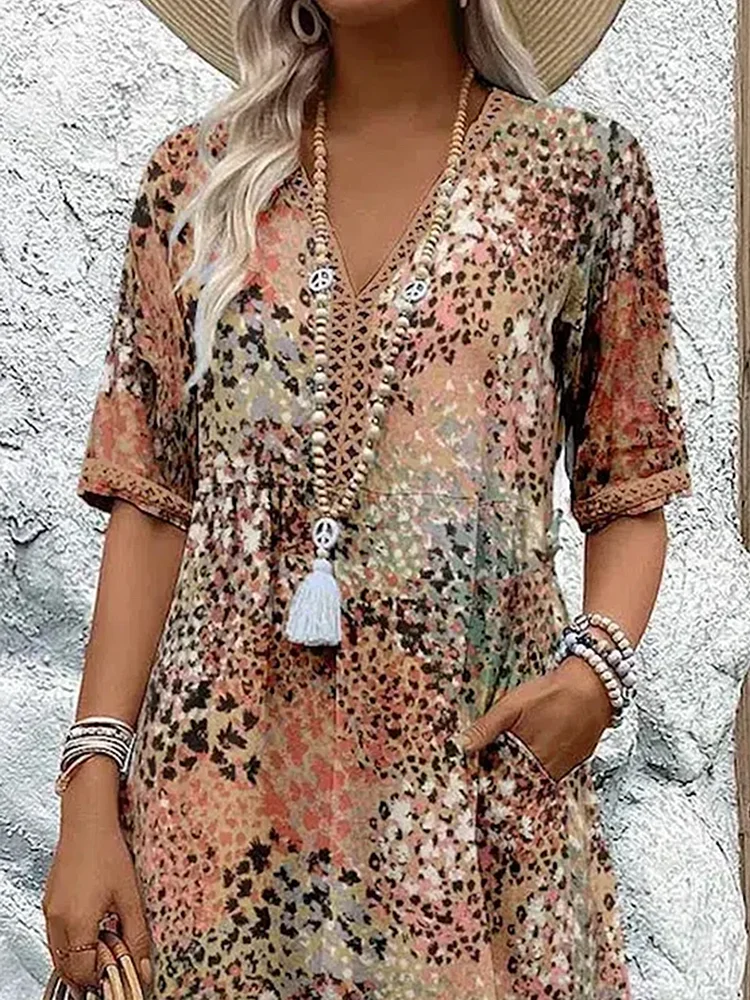 Elyra™ |  Kjole med Blomsterprint