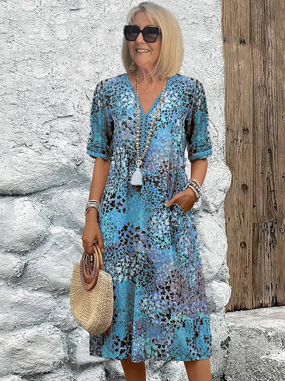 Elyra™ |  Kjole med Blomsterprint