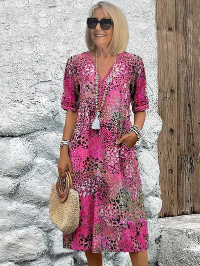 Elyra™ |  Kjole med Blomsterprint