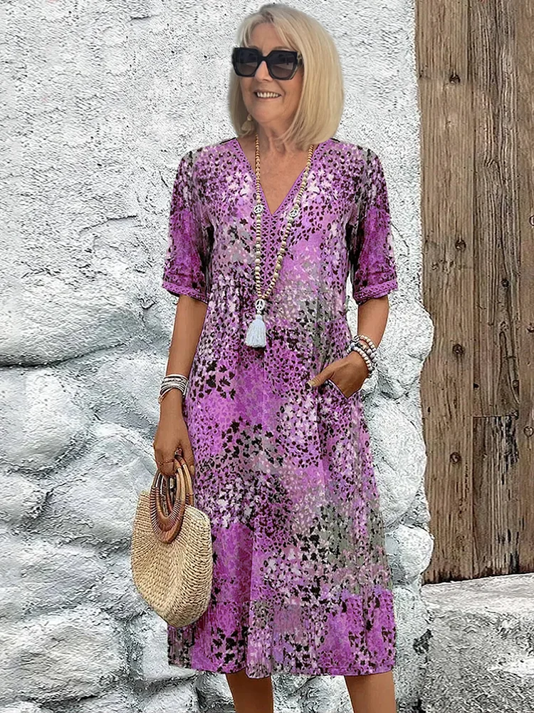 Elyra™ |  Kjole med Blomsterprint