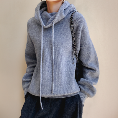 Loren™ | Rullekrave Sweater i Merinould