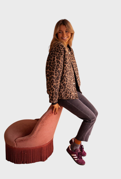 Avely™ | Moderne leopardjakke