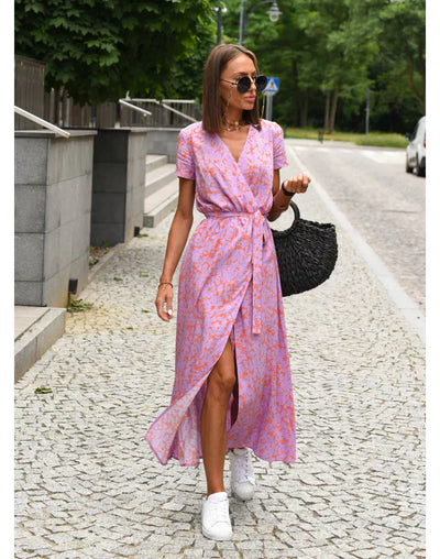 Suzanne™ | Elegant kjole med V-udskæring
